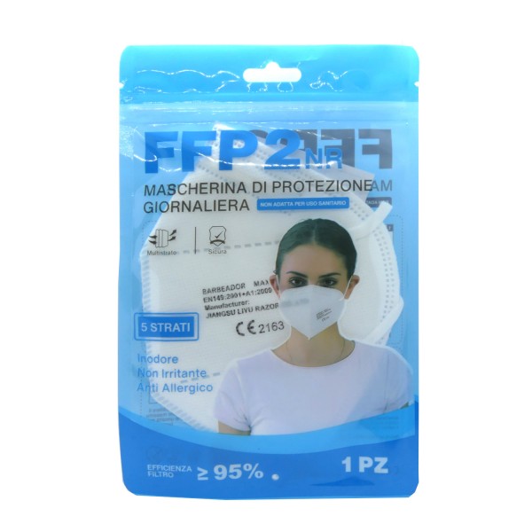 46016_1_Stück_FFP2_Atem_Schutzmaske_Mundschutz_CE_2163_Barbeador_blaue_Verpackung