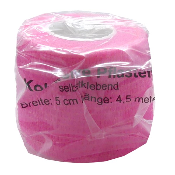47003_Kohäsive_Pflaster_Fixierbinden_Tape_Pflasterverbände_Breite_5_cm_Länge_4,5_m_Rosa