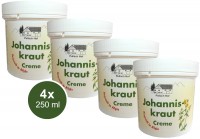 4x 250ml Johanniskraut Creme schonende Hautpflege Regeneration Pullach Hof